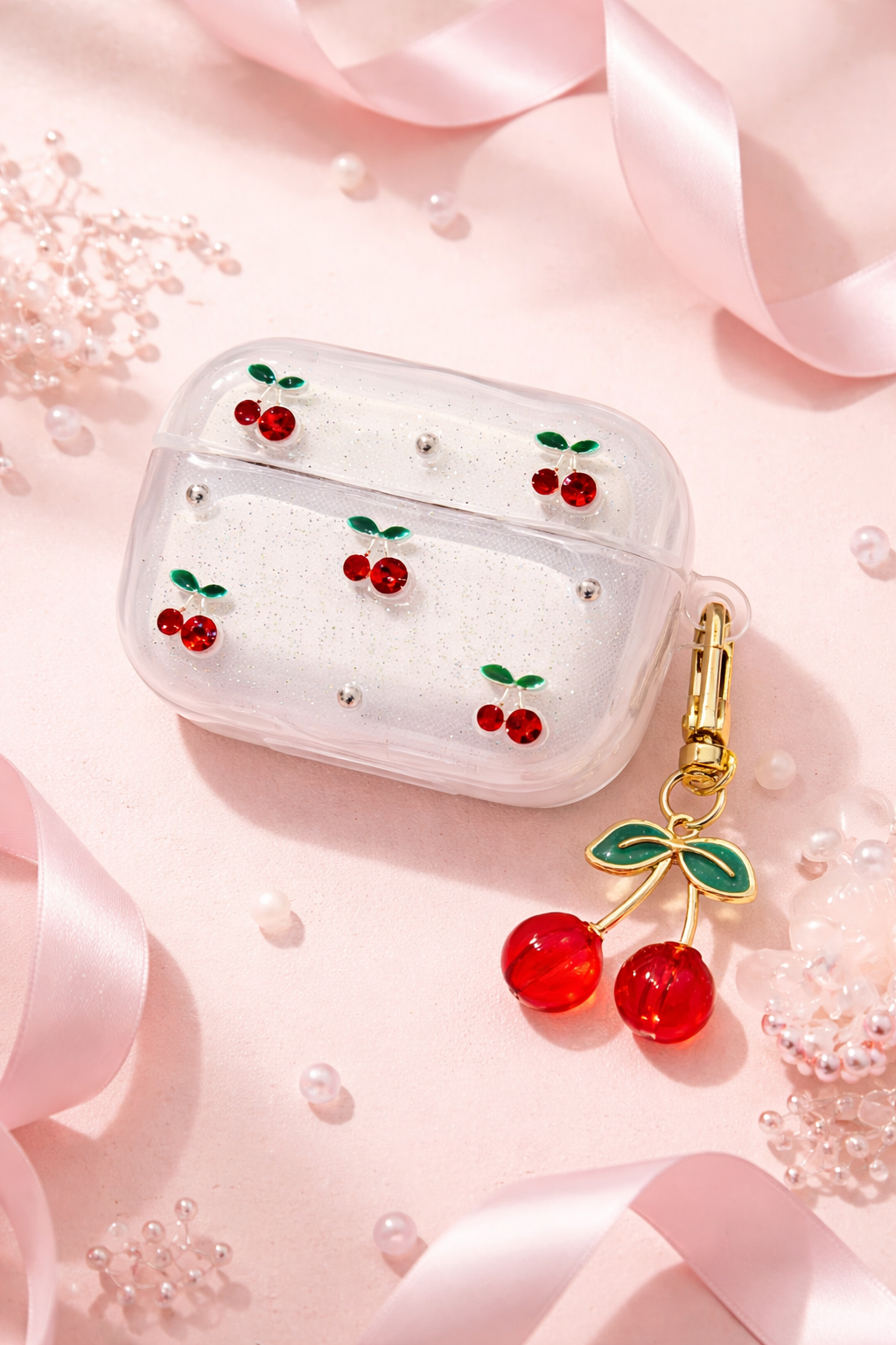 Coque AirPods - Motif Cerises