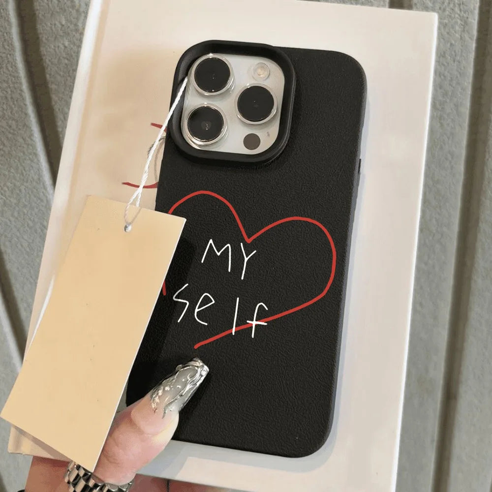 Coque iPhone Minimaliste - "My self"