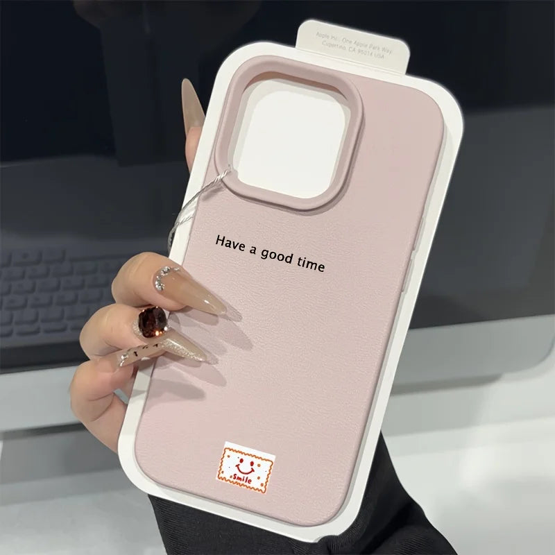 Coque IPhone Minimaliste - Motif "Have a good time"