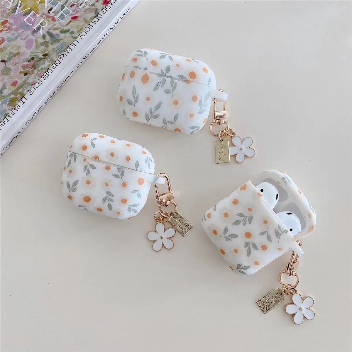 Coque AirPods - Motif Fleur
