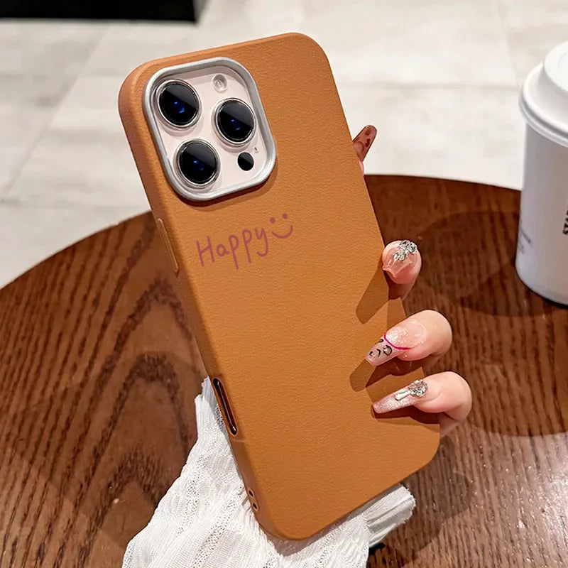 Coque iPhone Minimaliste - "Happy"