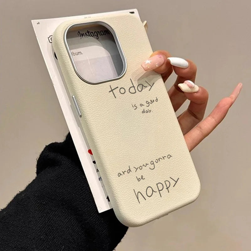 Coque iPhone Minimaliste - “Today is a good day”