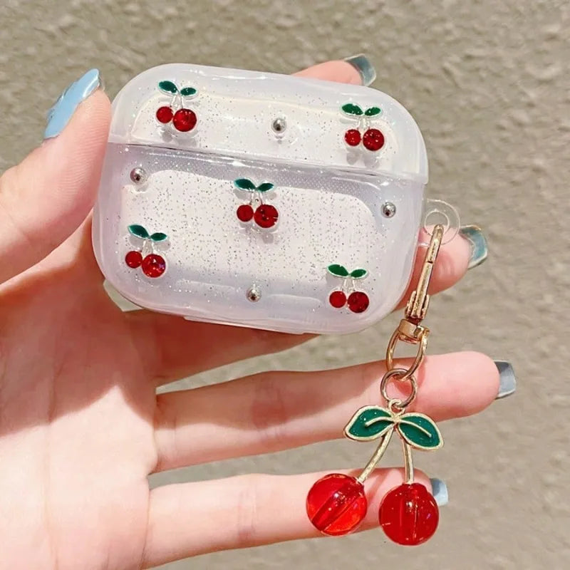 Coque AirPods - Motif Cerises