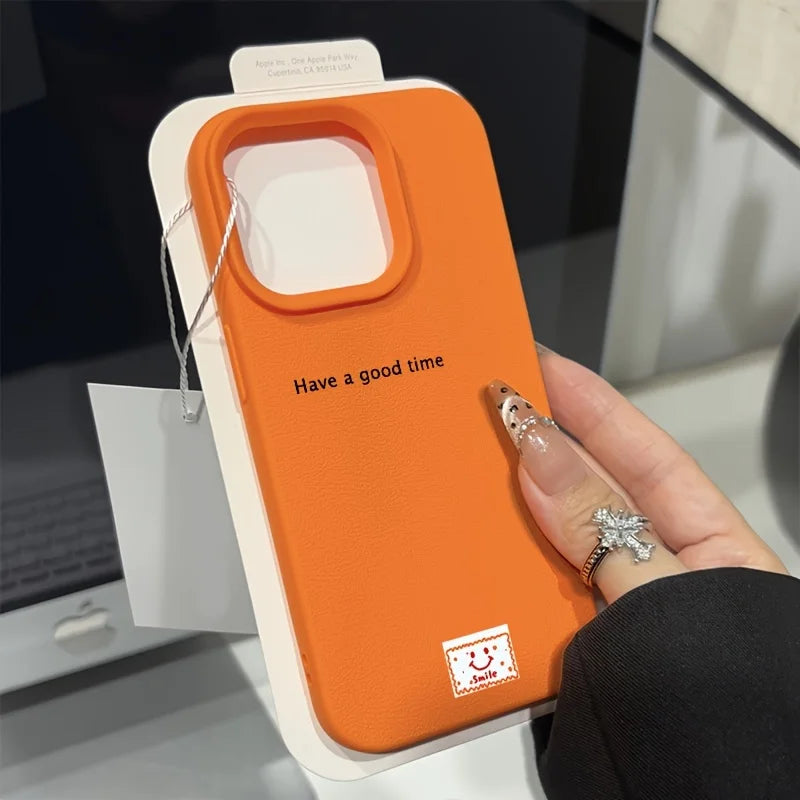 Coque IPhone Minimaliste - Motif "Have a good time"