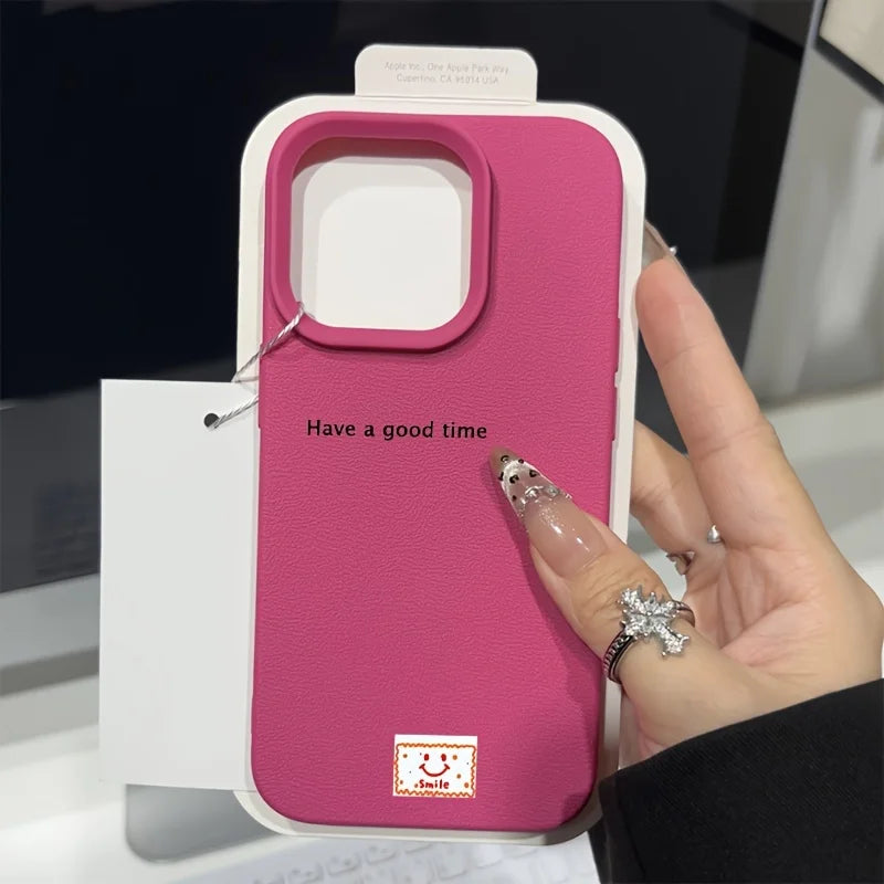 Coque IPhone Minimaliste - Motif "Have a good time"