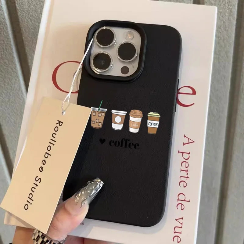 Coque iPhone Minimaliste - Tasse à Café