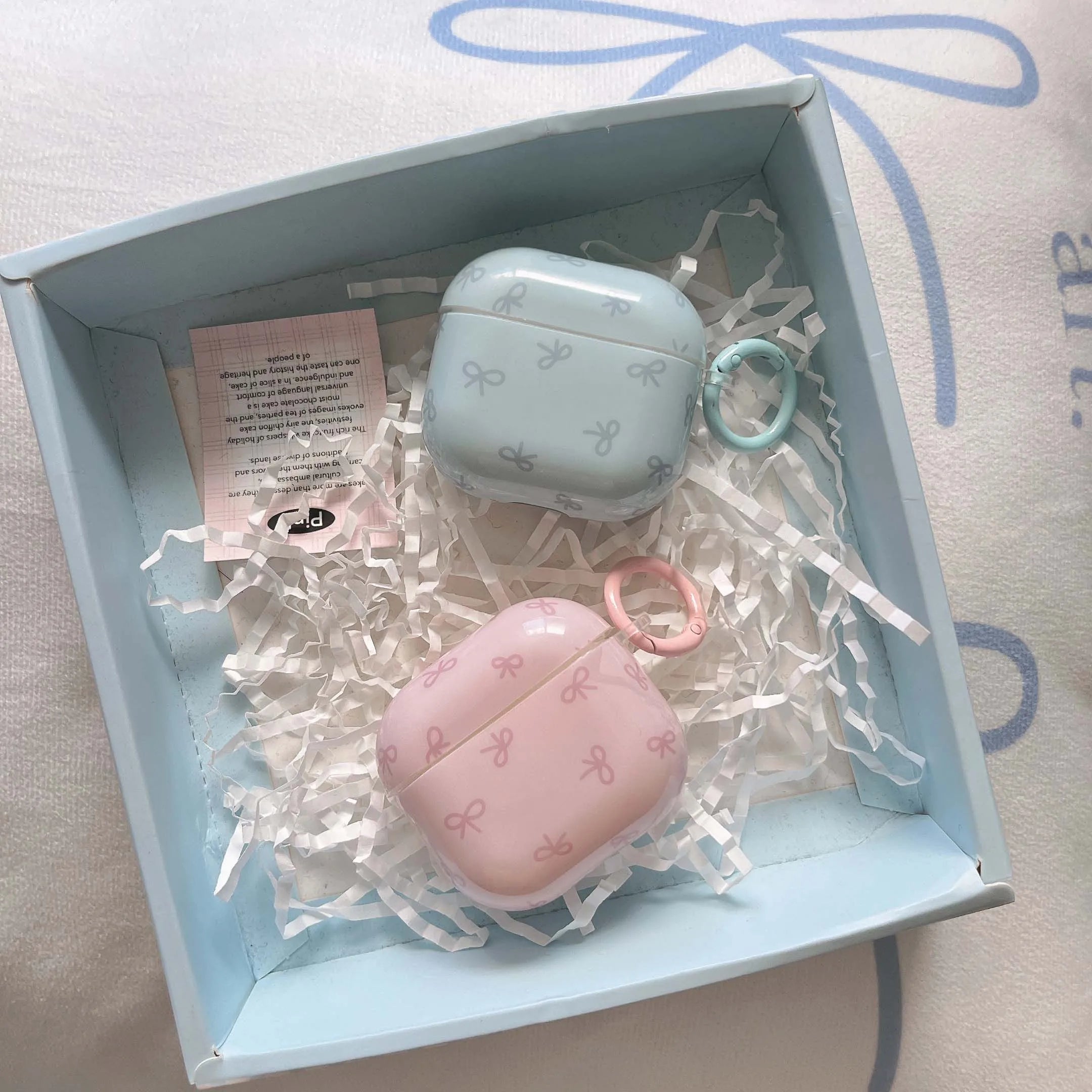 Coque AirPods - Motif Nœuds